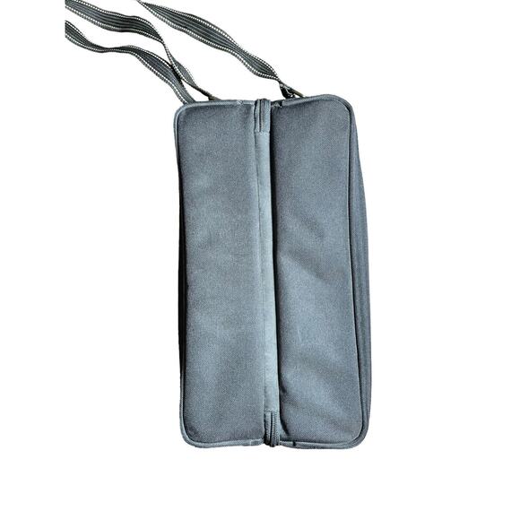 Picnic at Ascot Insulated Zip Canvas Wine Carrier Tote Travel Sling‎ Bag Black - Picture 3 of 8